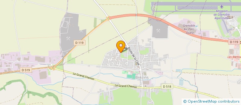 localisation de l'entreprise MONSIEUR LAURENT DOYELLE  BREZINS