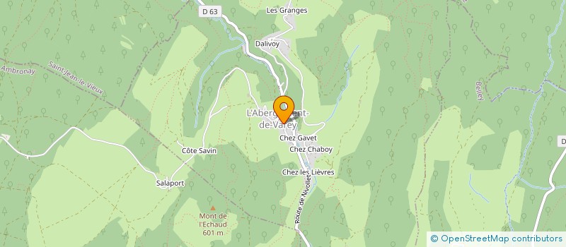 localisation de l'entreprise MONSIEUR LAURENT DREVETON à L'ABERGEMENT-DE-VAREY