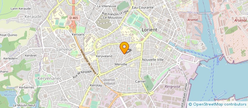 localisation de l'entreprise MONSIEUR LAURENT DREVILLON à LORIENT