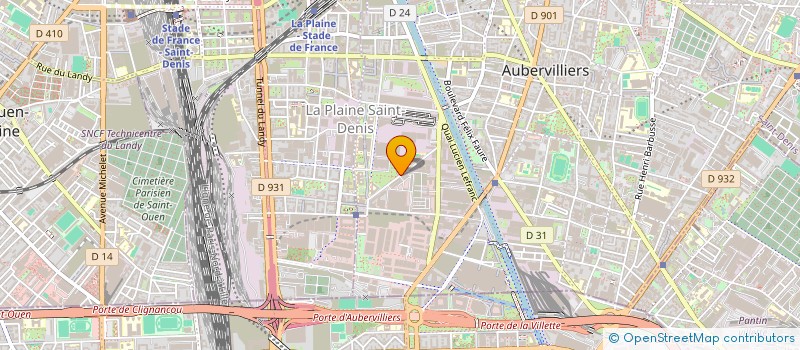 localisation de l'entreprise MONSIEUR LAURENT DRUET  AUBERVILLIERS