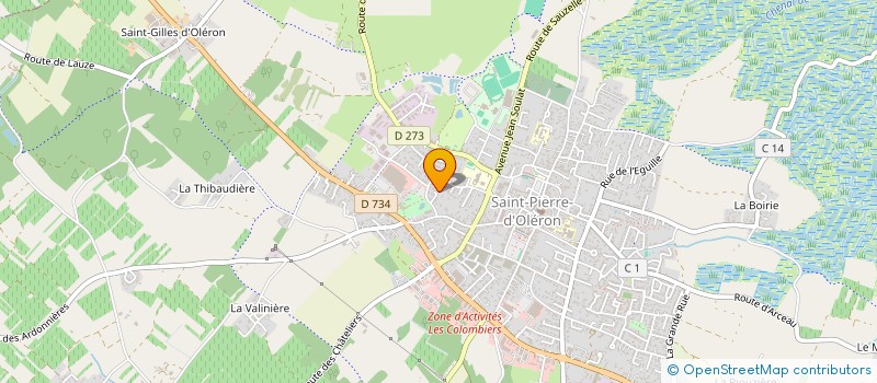 localisation de l'entreprise MONSIEUR LAURENT DRUON  SAINT-PIERRE-D'OLERON