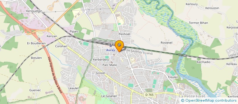 localisation de l'entreprise MONSIEUR LAURENT DUBOIS à AURAY
