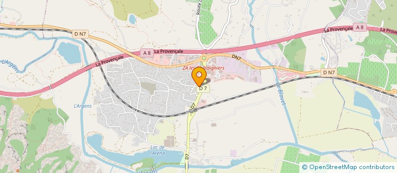 localisation de l'entreprise MONSIEUR LAURENT DUBOIS  ROQUEBRUNE-SUR-ARGENS