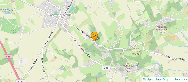 localisation de l'entreprise MONSIEUR LAURENT DUBRULLE à GODEWAERSVELDE