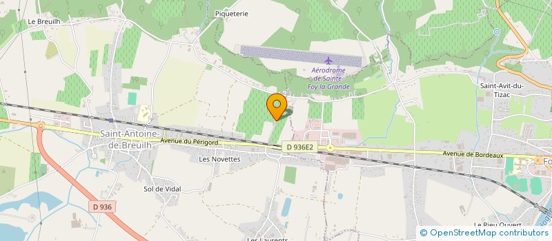 localisation de l'entreprise MONSIEUR LAURENT DUBUT  SAINT-ANTOINE-DE-BREUILH