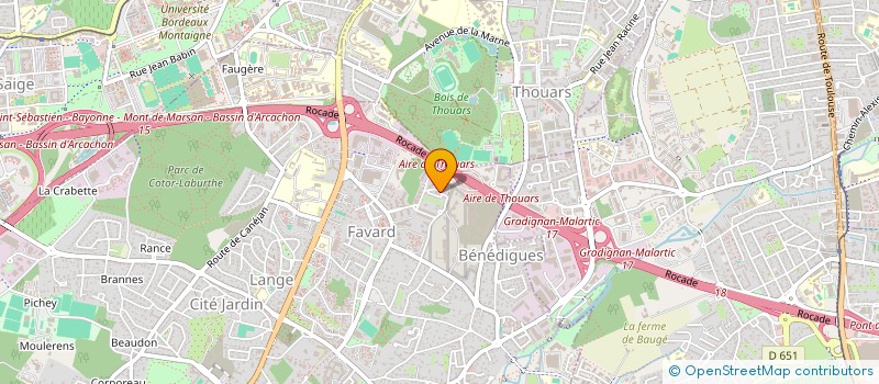 localisation de l'entreprise MONSIEUR LAURENT DUCASSOU  GRADIGNAN