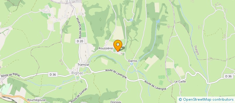 localisation de l'entreprise MONSIEUR LAURENT DUCLOS  RIGNAC