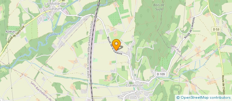 localisation de l'entreprise MONSIEUR LAURENT DUCLOS  CLAVEYSON