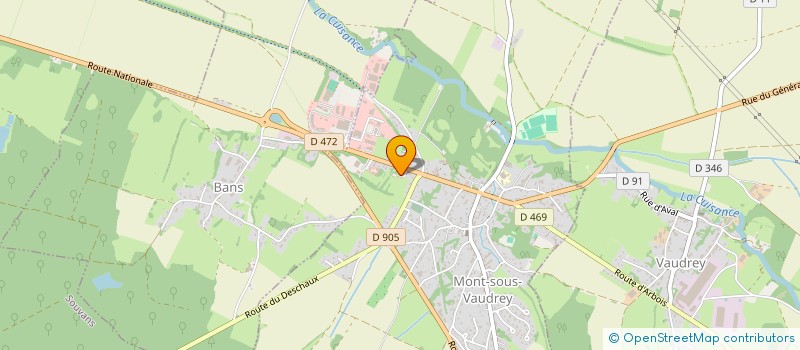 localisation de l'entreprise MONSIEUR LAURENT DUCOURTIOUX  MONT-SOUS-VAUDREY