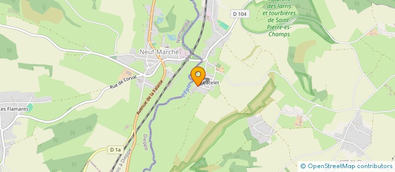 localisation de l'entreprise MONSIEUR LAURENT DUEZ  SAINT-PIERRE-ES-CHAMPS