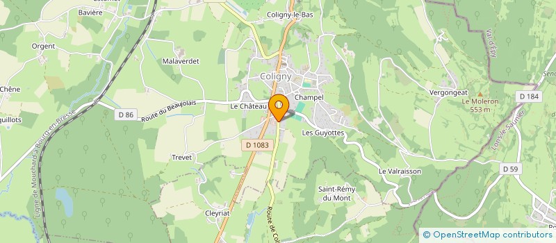 localisation de l'entreprise MONSIEUR LAURENT DUFOUR  COLIGNY