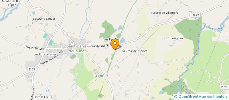 localisation de l'entreprise MONSIEUR LAURENT DUFOUR à SAINT-DENIS-DE-JOUHET