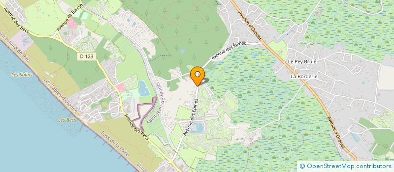 localisation de l'entreprise MONSIEUR LAURENT DUGAST  SAINT-JEAN-DE-MONTS