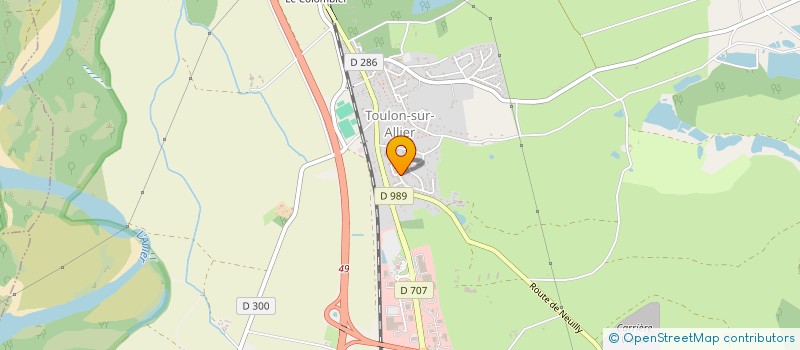 localisation de l'entreprise MONSIEUR LAURENT DUJON  TOULON-SUR-ALLIER