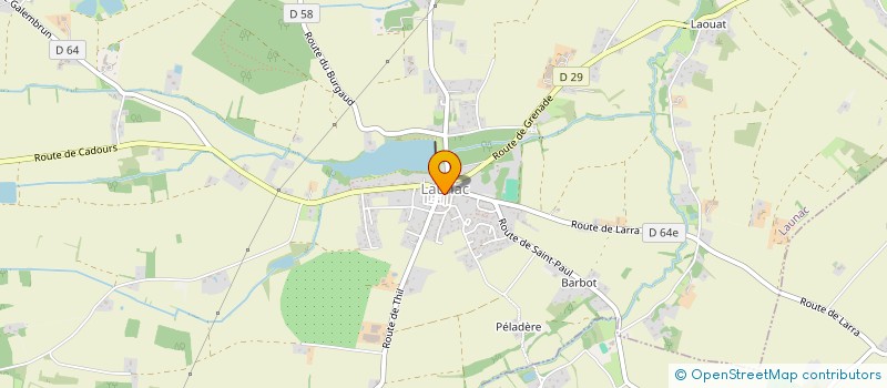 localisation de l'entreprise MONSIEUR LAURENT DULON  LAUNAC