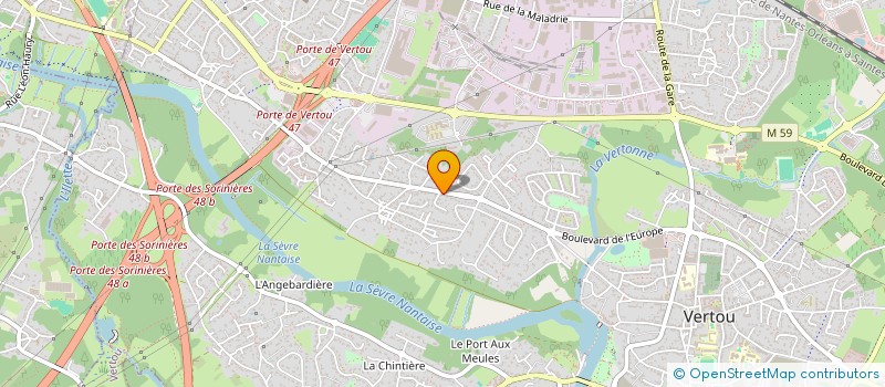 localisation de l'entreprise MONSIEUR LAURENT DULONDEL  VERTOU