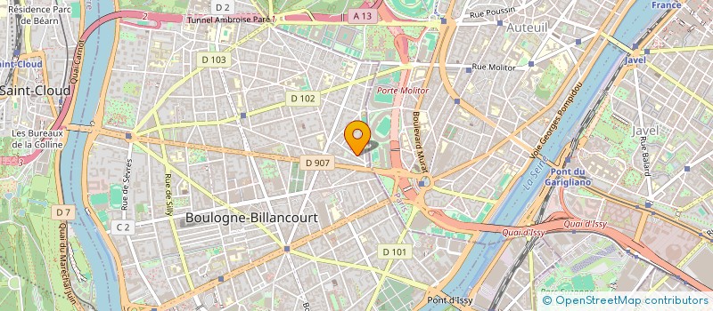 localisation de l'entreprise MONSIEUR LAURENT DUMAREST à BOULOGNE-BILLANCOURT