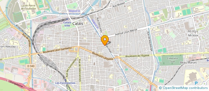 localisation de l'entreprise MONSIEUR LAURENT DUMONT  CALAIS