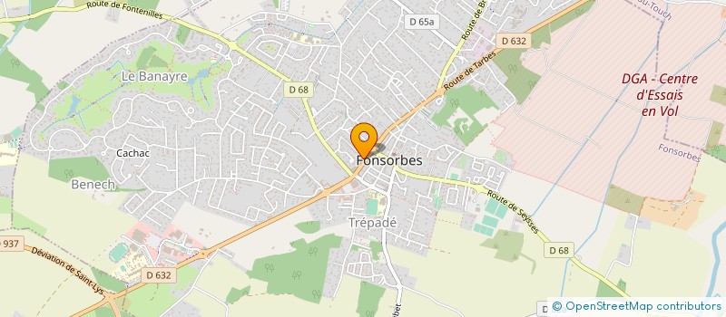 localisation de l'entreprise MONSIEUR LAURENT DUMOULIE  FONSORBES