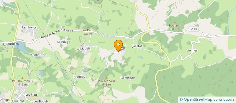 localisation de l'entreprise MONSIEUR LAURENT DUPECHER à BUSSIERE-DUNOISE