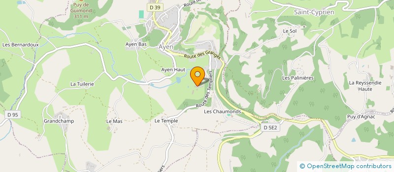 localisation de l'entreprise MONSIEUR LAURENT DUPEYRON  AYEN