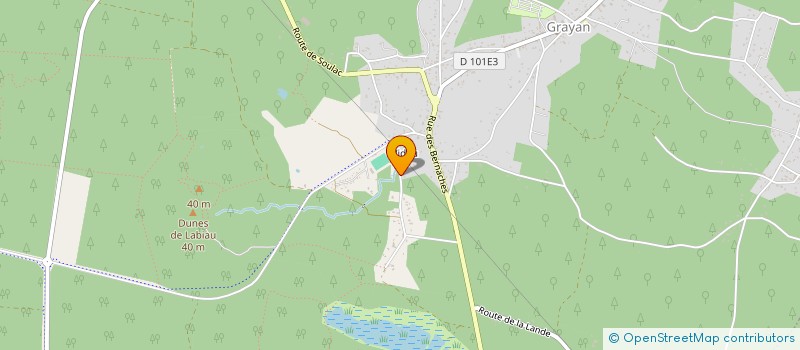 localisation de l'entreprise MONSIEUR LAURENT DUPEYRON  GRAYAN-ET-L'HOPITAL