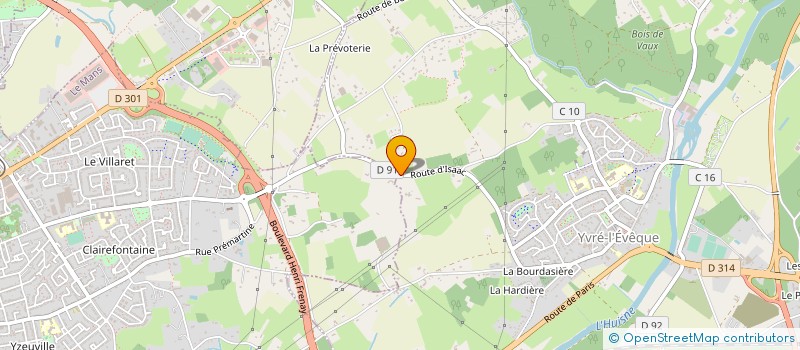 localisation de l'entreprise MONSIEUR LAURENT DUPIN  YVRE-L'EVEQUE