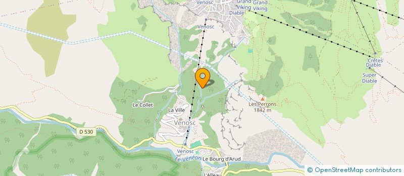 localisation de l'entreprise MONSIEUR LAURENT DUPLAY  LES DEUX ALPES