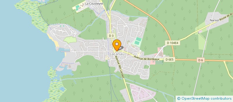 localisation de l'entreprise MONSIEUR LAURENT DUPORGE  LACANAU