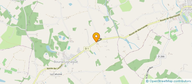 localisation de l'entreprise MONSIEUR LAURENT DUPOUX  BOURGOUGNAGUE