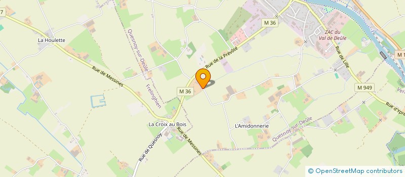 localisation de l'entreprise MONSIEUR LAURENT DUQUESNE à QUESNOY-SUR-DEULE