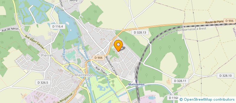 localisation de l'entreprise MONSIEUR LAURENT DUQUEYROIX à MAINTENON