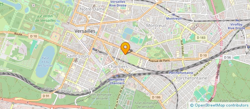 localisation de l'entreprise MONSIEUR LAURENT DURAIN à VERSAILLES