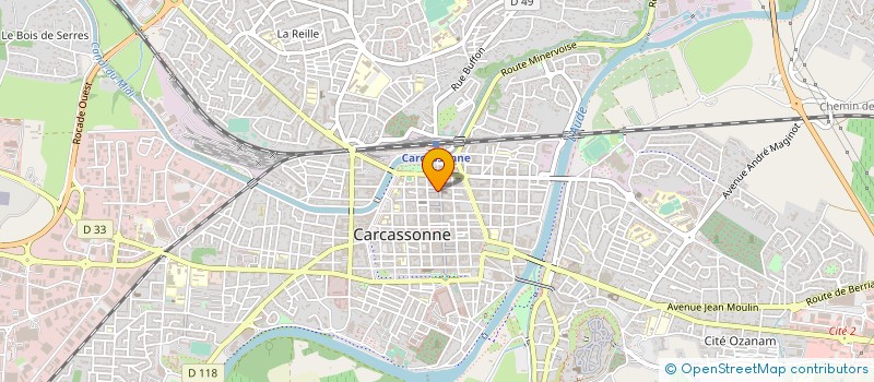 localisation de l'entreprise MONSIEUR LAURENT DURAND  CARCASSONNE