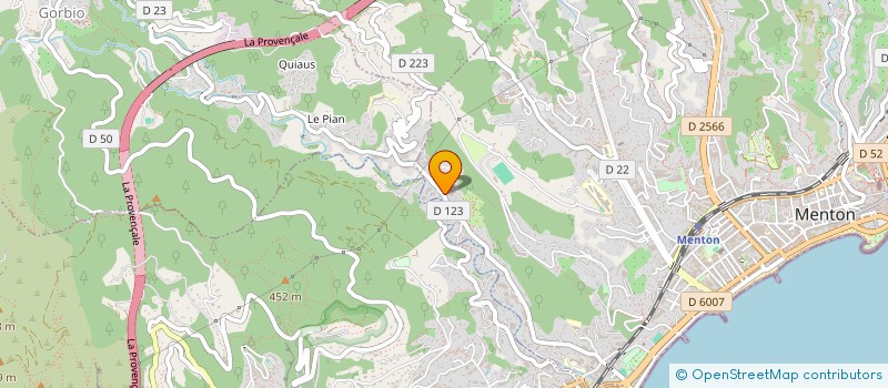 localisation de l'entreprise MONSIEUR LAURENT DURAND  MENTON