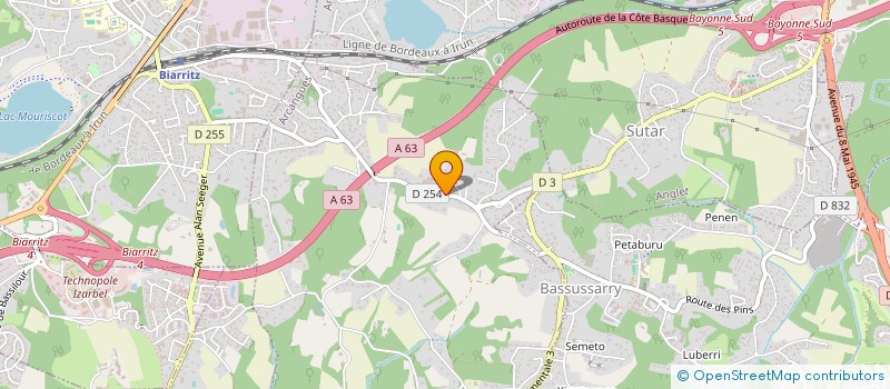 localisation de l'entreprise MONSIEUR LAURENT DURCHON  ARCANGUES