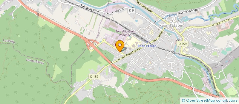 localisation de l'entreprise MONSIEUR LAURENT DUSSAULX  RAON-L'ETAPE