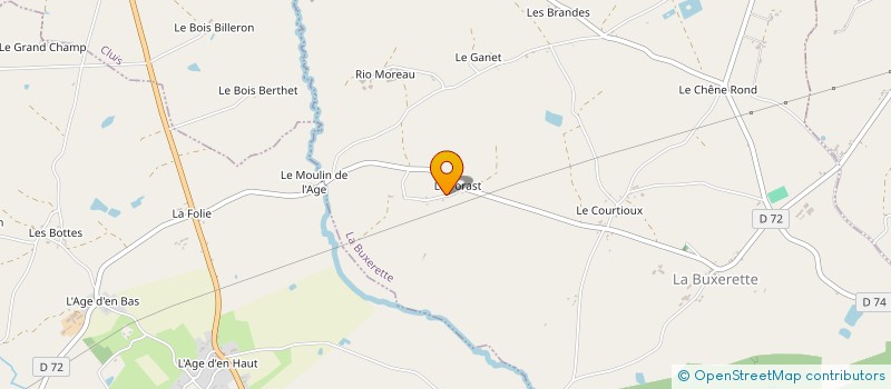 localisation de l'entreprise MONSIEUR LAURENT DUSSURGET à LA BUXERETTE