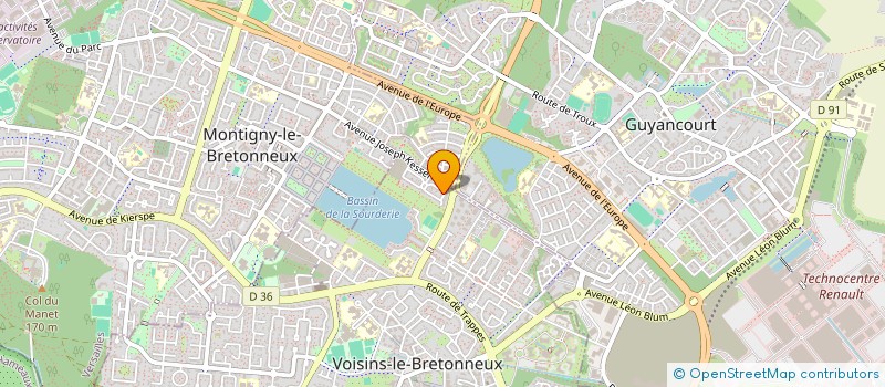 localisation de l'entreprise MONSIEUR LAURENT DUTERQUE  VOISINS-LE-BRETONNEUX