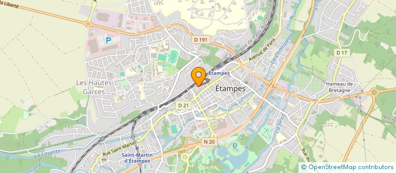 localisation de l'entreprise MONSIEUR LAURENT DUVAL à ETAMPES