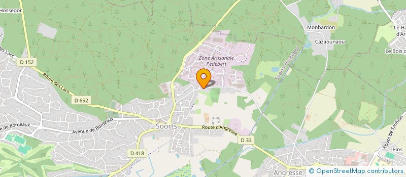 localisation de l'entreprise MONSIEUR LAURENT DUVERGE  SOORTS-HOSSEGOR