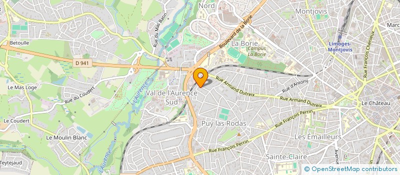 localisation de l'entreprise MONSIEUR LAURENT DUVERNEUIL à LIMOGES