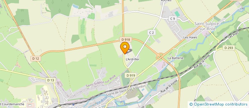 localisation de l'entreprise MONSIEUR LAURENT DUVIEU à SAINT-SULPICE-SUR-RISLE