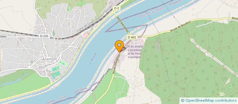 localisation de l'entreprise MONSIEUR LAURENT DUVNJAK  ARAMON