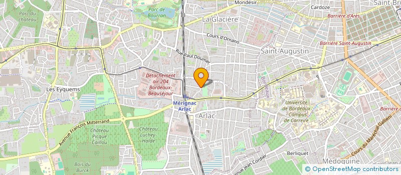 localisation de l'entreprise MONSIEUR LAURENT ELIOT  MERIGNAC