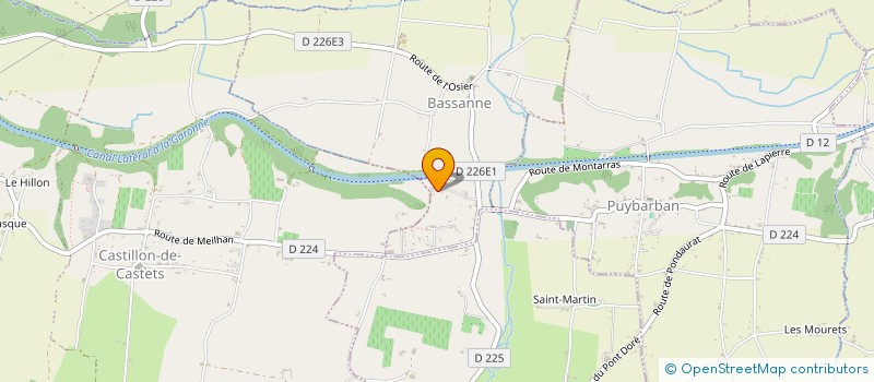 localisation de l'entreprise MONSIEUR LAURENT ELISSAGARAY  BASSANNE