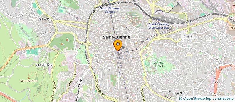 localisation de l'entreprise MONSIEUR LAURENT EMARD à SAINT-ETIENNE