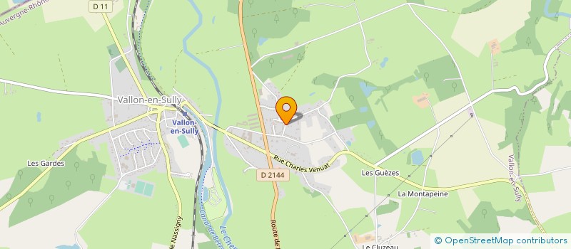 localisation de l'entreprise MONSIEUR LAURENT EMERY à VALLON-EN-SULLY