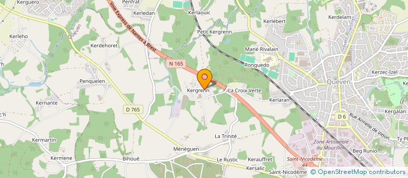 localisation de l'entreprise MONSIEUR LAURENT ERMAN  QUEVEN