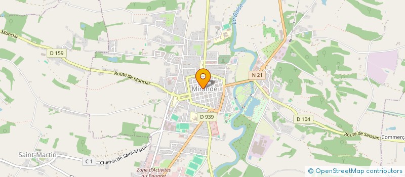 localisation de l'entreprise MONSIEUR LAURENT ESCRIVANT  MIRANDE